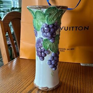Vintage Fitz & Floyd grape vase